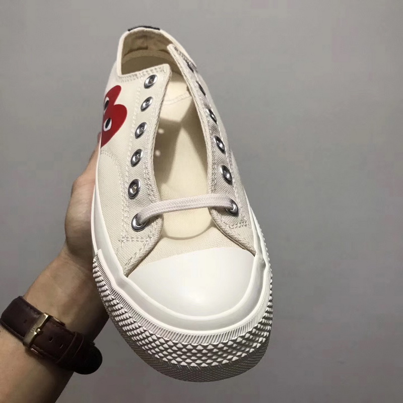 Authentic PLAY X Converse White Low-Top